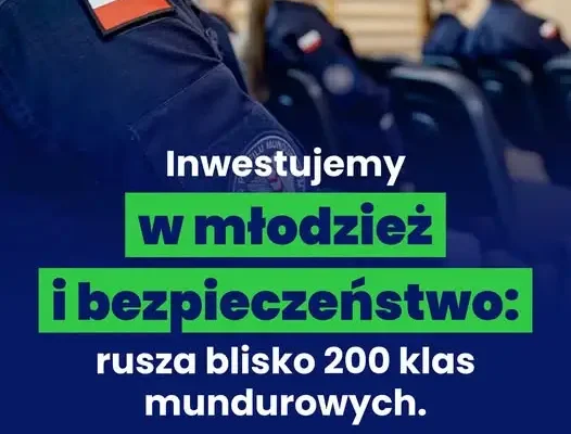 Blisko 200 klas mundurowych o profilu Policji i Straży Granicznej w całej Polsce