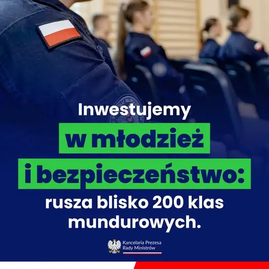 Blisko 200 klas mundurowych o profilu Policji i Straży Granicznej w całej Polsce