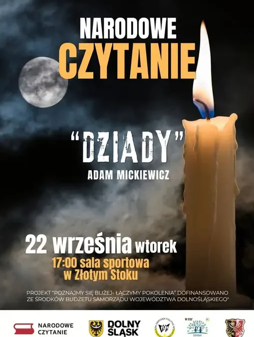 Narodowe Czytanie w Złotym Stoku – „Dziady” Mickiewicza już dziś