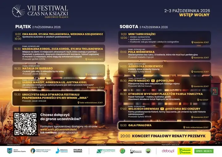 VII Festiwal Czas na Książki w Ząbkowicach Śląskich – literatura, spotkania i koncert Renaty Przemyk