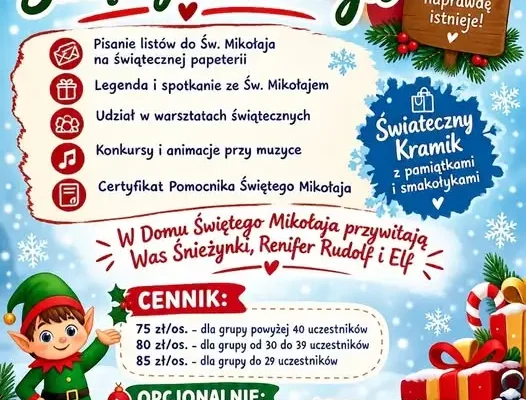 Dom Świętego Mikołaja w Srebrnej Górze zaprasza – świąteczne atrakcje już od jesieni
