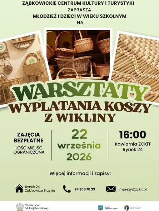 Bezpłatne warsztaty wyplatania z wikliny w Ząbkowicach Śląskich