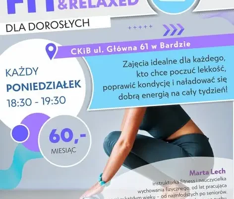 Energetyczne poniedziałki z Martą Lech w CKiB w Bardzie – nowość: CARDIO MAX