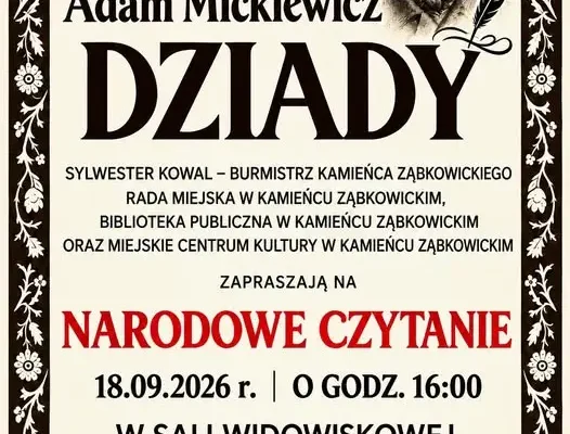 Wspólne czytanie „Dziadów” w Kamieńcu Ząbkowickim – 18 września