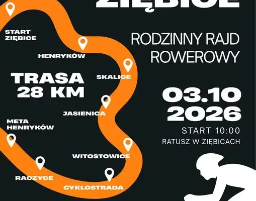 Rodzinny Rajd Rowerowy „Rowerowa Gmina Ziębice” – 3 października 2026
