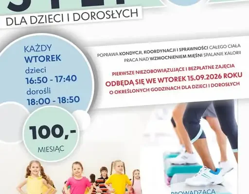 Nowe zajęcia STEP w Centrum Kultury i Bibliotek w Bardo – start już 15 września