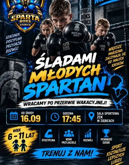 Sparta Boks Ziębice zaprasza dzieci na treningi. Start już w środę