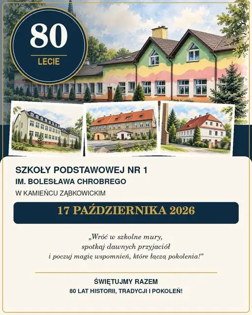Jubileusz 80-lecia Zespołu Szkolno-Przedszkolnego nr 1 w Kamieńcu Ząbkowickim