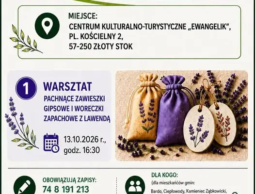 Lawendowe warsztaty w Złotym Stoku – LGD „Qwsi” zaprasza na pachnące spotkanie