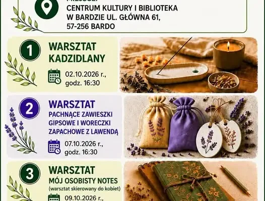 Bezpłatne warsztaty rękodzieła w Bardzie – zapisy trwają