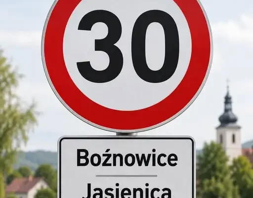 Bożnowice i Jasienica: wniosek o ograniczenie prędkości do 30 km/h na trasie objazdu