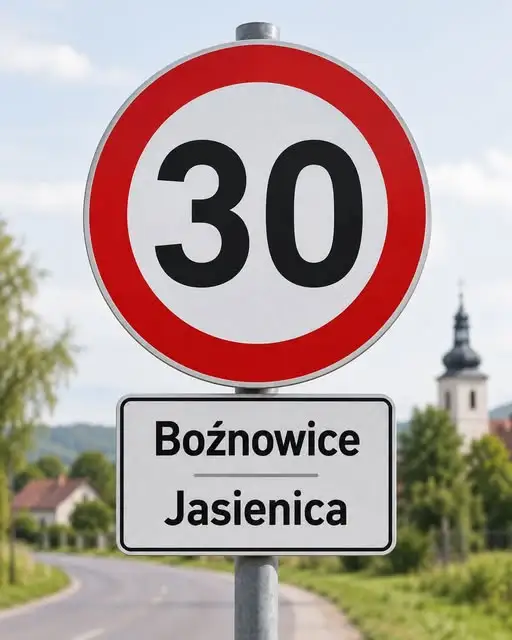 Bożnowice i Jasienica: wniosek o ograniczenie prędkości do 30 km/h na trasie objazdu