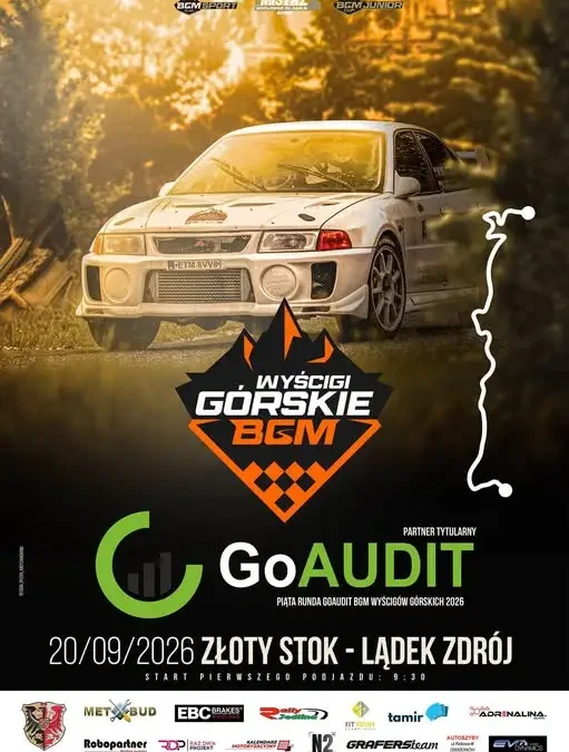 GoAudit BGM Wyścig Górski Złoty Stok – Lądek-Zdrój: finał sezonu już 20 września