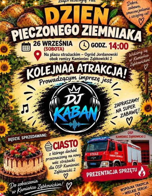 Kamieniec Ząbkowicki: Święto Pieczonego Ziemniaka z DJ-em KABANEM