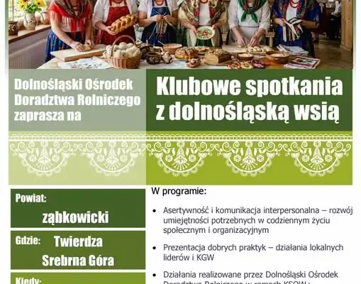 Klubowe Spotkanie z Dolnośląską Wsią – integracja, warsztaty i zwiedzanie Twierdzy Srebrna Góra