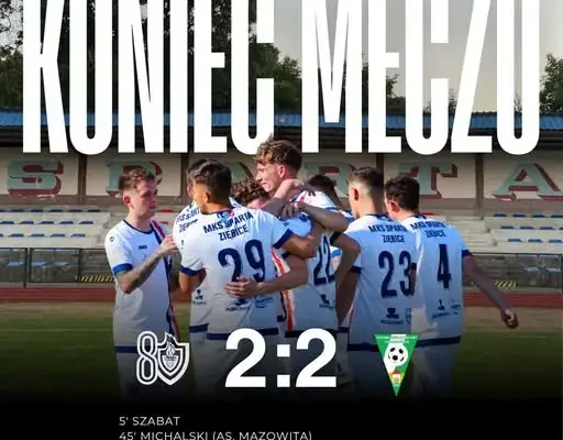 Sparta Ziębice remisuje 2:2 z MKS Szczawno-Zdrój. Niedosyt po stracie prowadzenia