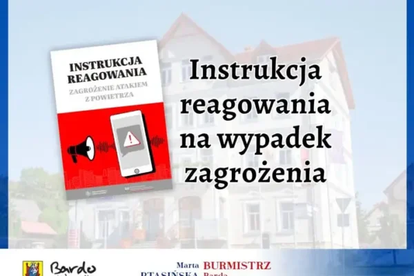 Gmina Bardo przypomina o instrukcji reagowania na zagrożenie atakiem z powietrza