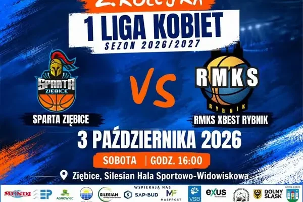 Sparta Ziębice zaprasza na pierwszy domowy mecz koszykarek w sezonie 2026/2027