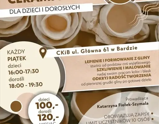 Bardo: ruszyły warsztaty ceramiczne dla dzieci i dorosłych
