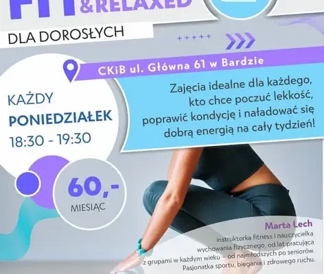 Zajęcia fitness z Martą Lech w Centrum Kultury w Bardzie – sprawdź harmonogram