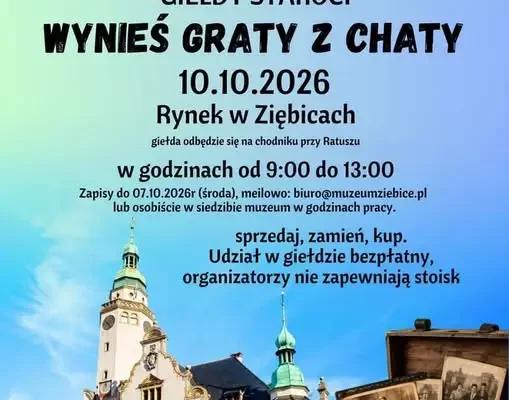 Druga edycja Giełdy Staroci w Ziębicach – 10 października na Rynku