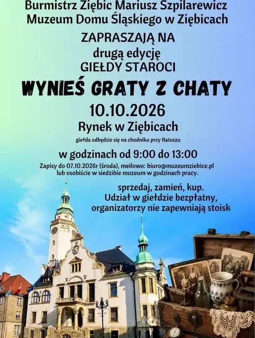 Druga edycja Giełdy Staroci w Ziębicach – 10 października na Rynku