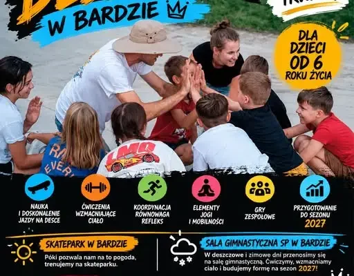 Treningi deskorolki w Bardzie – trwają zapisy na sezon 2027
