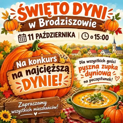 Święto Dyni w Brodziszowie – zaproszenie na niedzielne popołudnie