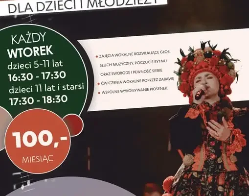 Zmiana terminu zajęć wokalnych w Centrum Kultury w Bardzie – dołącz do grupy wtorkowej