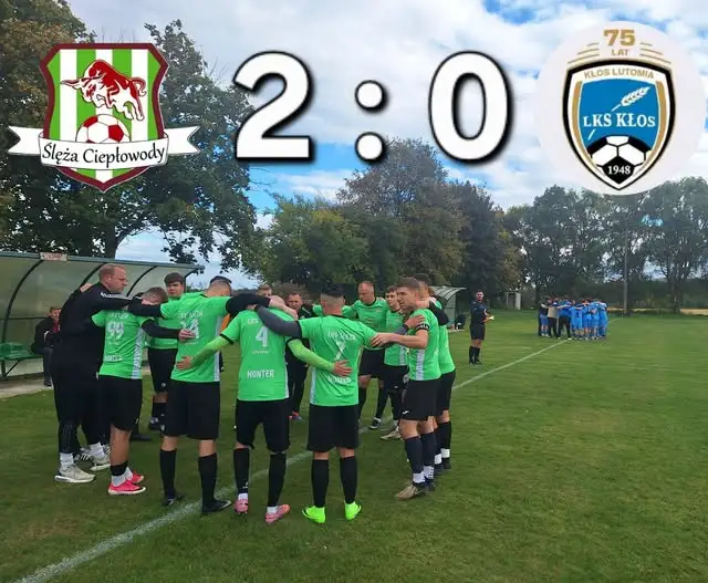 Ślęża Ciepłowody wygrywa 2:0 z Kłosem Lutomia. Dublet Kamilа Olejarnika
