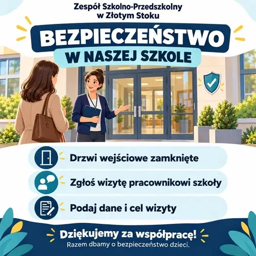Złoty Stok: szkoła zamyka drzwi i wprowadza rejestr wejść