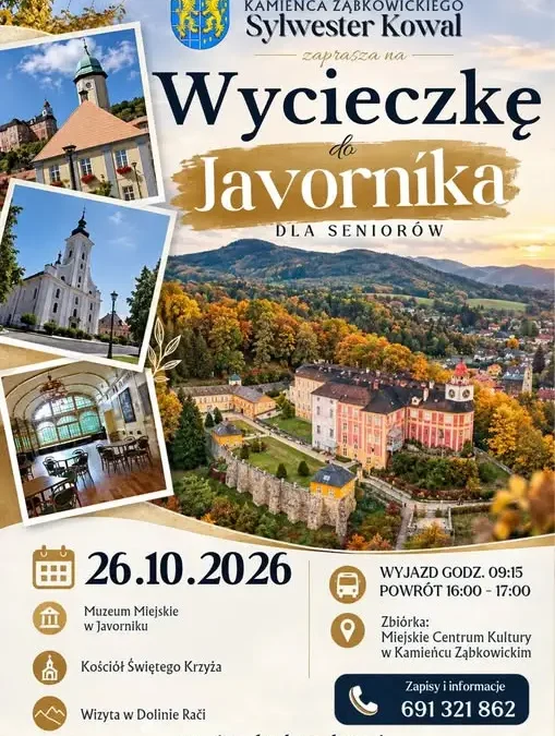 Wyjazd do Javornika – zapisy trwają, szczegóły na plakacie