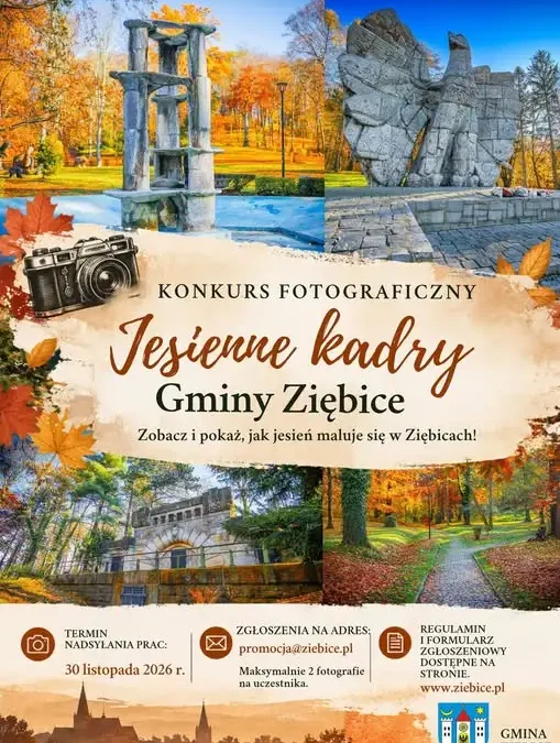 Konkurs fotograficzny „Jesienne Kadry Gminy Ziębice” – uchwyć piękno jesieni