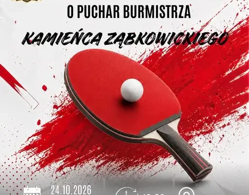 Turniej tenisa stołowego o Puchar Burmistrza Kamieńca Ząbkowickiego