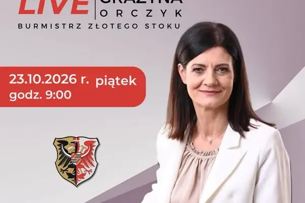 Burmistrz Złotego Stoku zaprasza na spotkanie online. Już w piątek