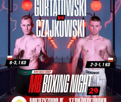 Damian Gurtatowski z Ziębic walczy na gali MB Boxing Night 29 w Międzyzdrojach