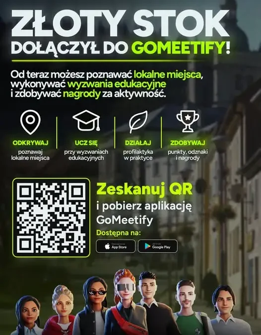 Złoty Stok w aplikacji GoMeetify – gra terenowa z nagrodami dla mieszkańców