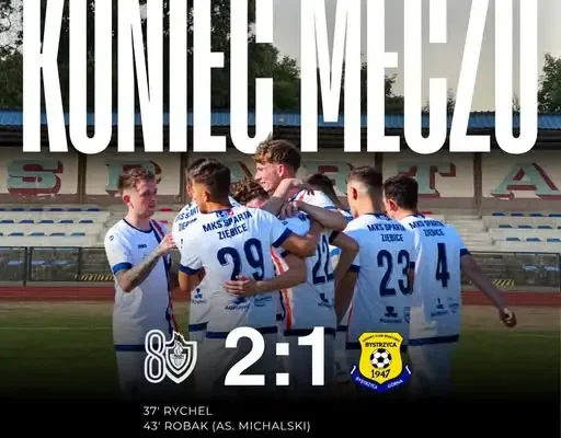 Sparta Ziębice wygrywa 2:1 z LKS Bystrzyca Górna po dramatycznej końcówce