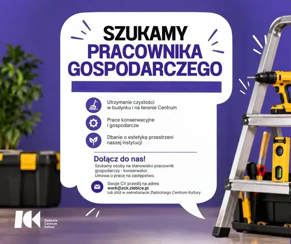 Ziębickie Centrum Kultury szuka pracownika gospodarczego – konserwatora