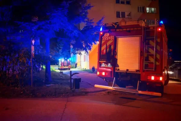 Fałszywy alarm eCall na DK8 i zalane mieszkania w Bardzie – relacja strażaków