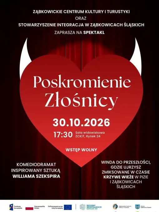 Ząbkowice Śląskie: „Poskromienie Złośnicy” na scenie już 30 października